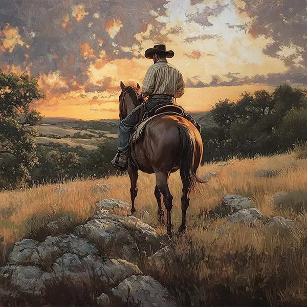 Western Canvas Art - Texas Cowboy Creations