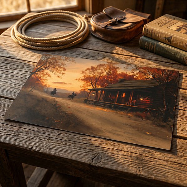 Autumn’s Gold | Fine Art Print - Poster - Texas Cowboy Creations