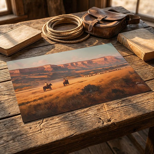 Caprock Drive | Fine Art Print - Poster - Texas Cowboy Creations