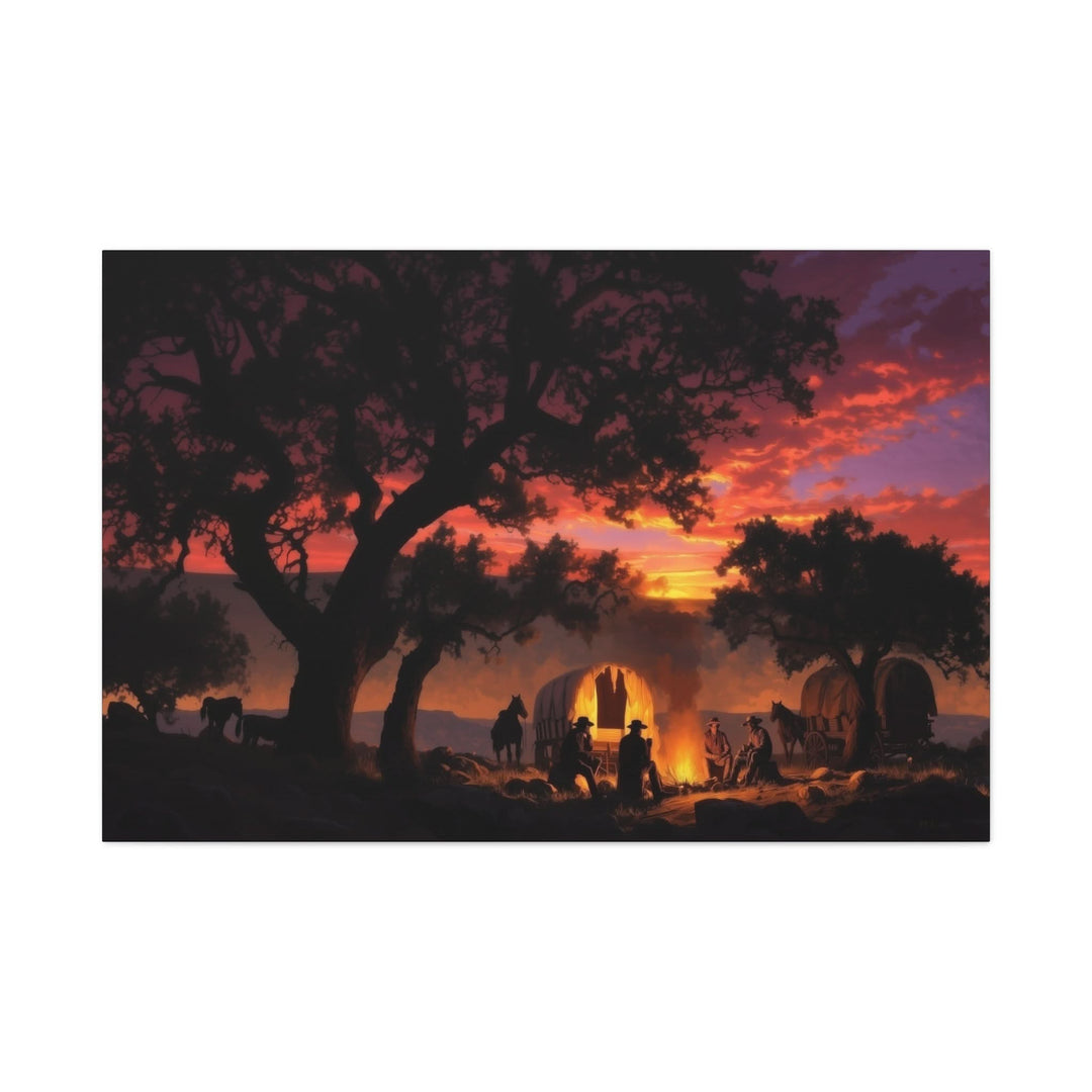 Sunset Sermon - Canvas - Texas Cowboy Creations