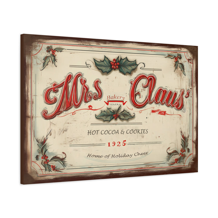 Mrs. Claus’ Bakery Canvas