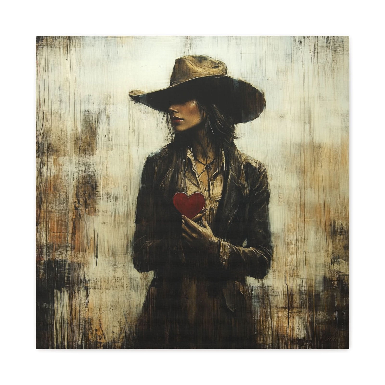 Guarded, Not Hidden - Canvas - Texas Cowboy Creations