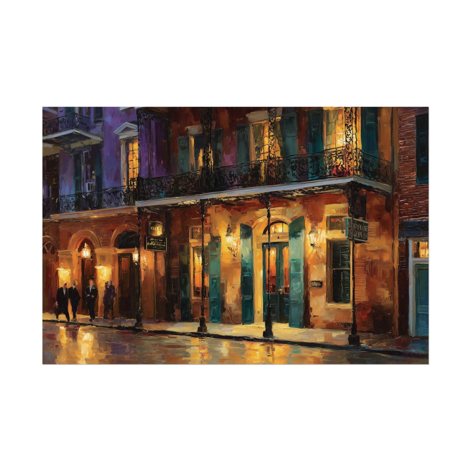 Lantern Light, French Quarter | Fine Art Print - Poster - Texas Cowboy Creations