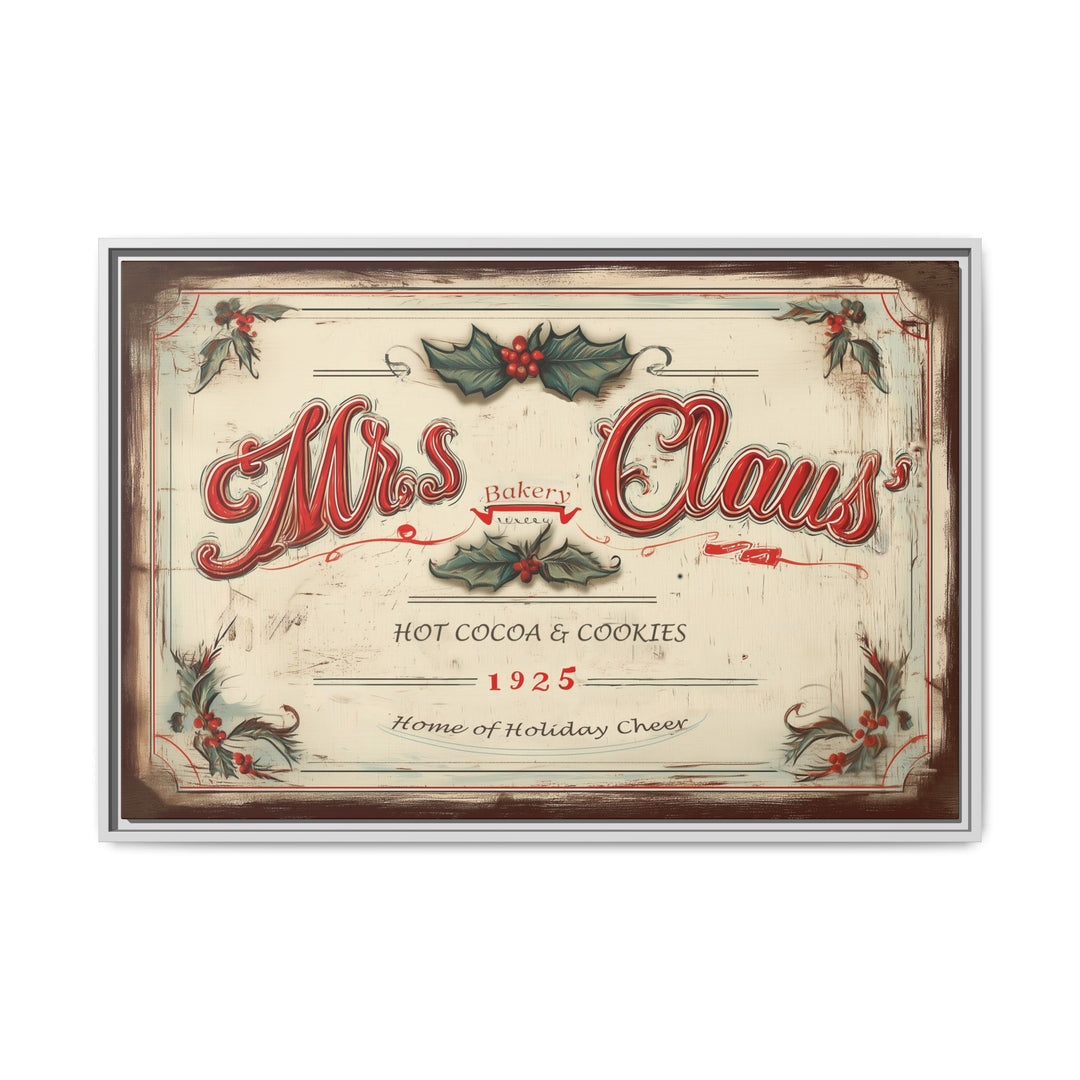 Mrs. Claus’ Bakery Framed
