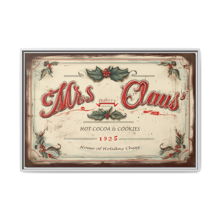 Mrs. Claus’ Bakery Framed