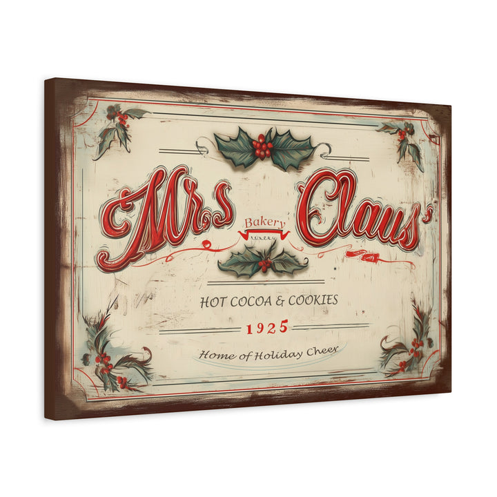Mrs. Claus’ Bakery Canvas