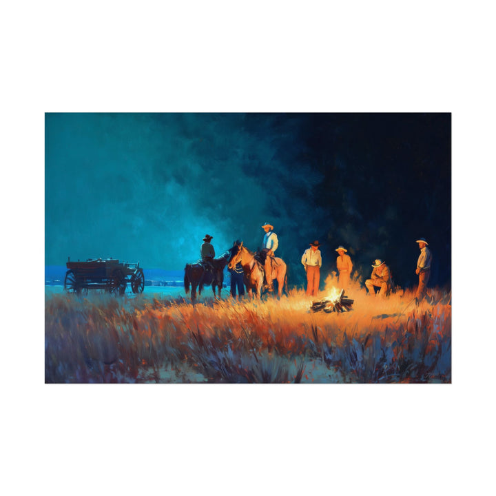 Fires of the Frontier | Fine Art Print - Poster - Texas Cowboy Creations