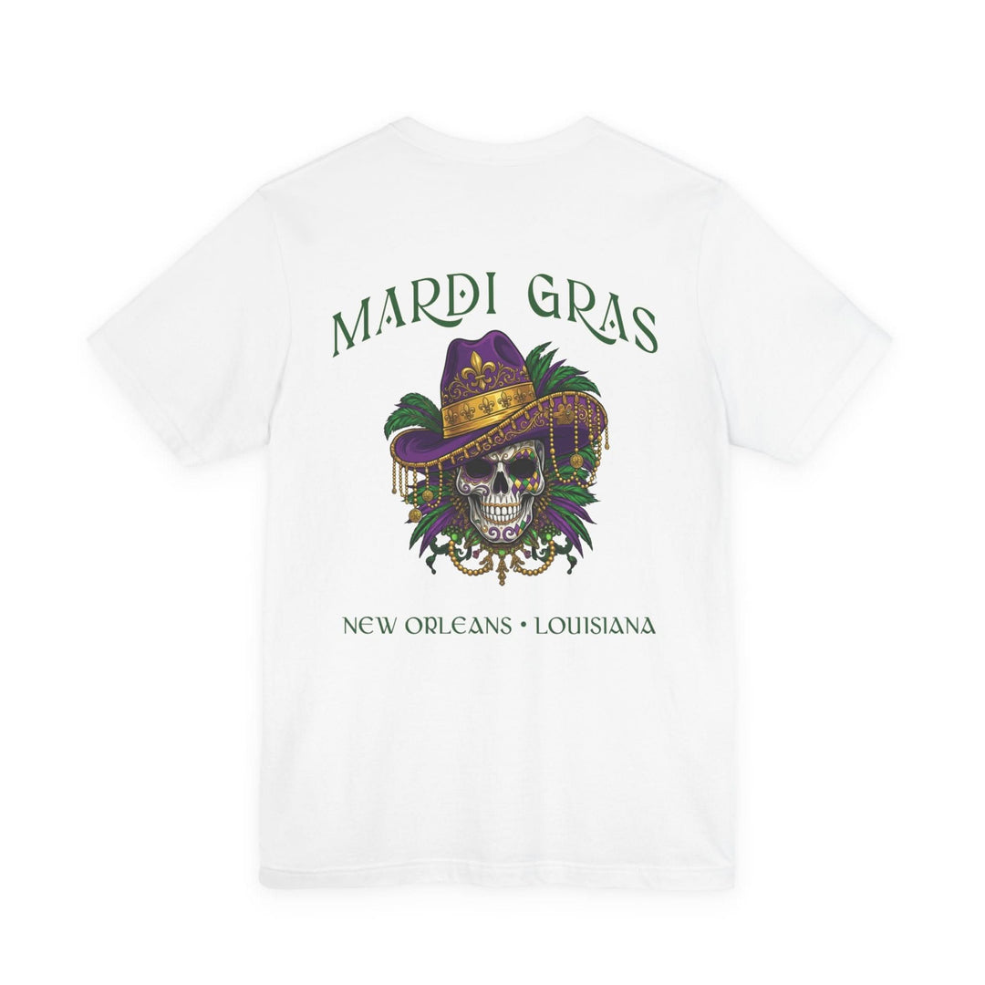 Mardi Gras Skull Tee | New Orleans, Louisiana - T-Shirt - Texas Cowboy Creations
