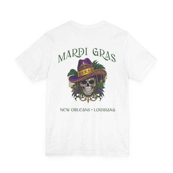 Mardi Gras Skull Tee | New Orleans, Louisiana - T-Shirt - Texas Cowboy Creations
