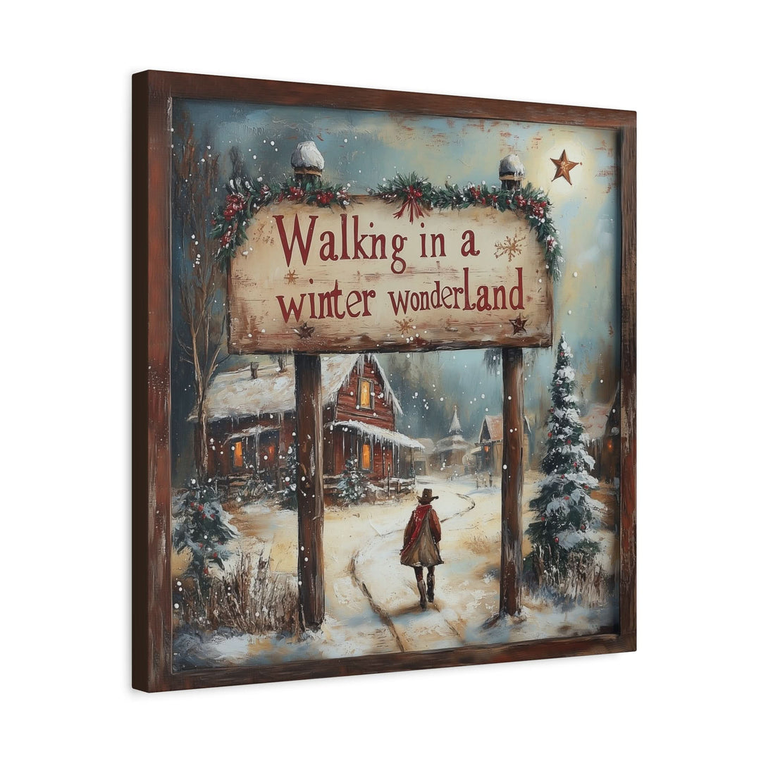 Walking in a Winter Wonderland Canvas - Canvas - Texas Cowboy Creations