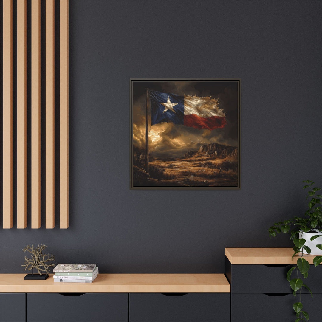Lone Star Resilience - Framed Horizontal - Texas Cowboy Creations