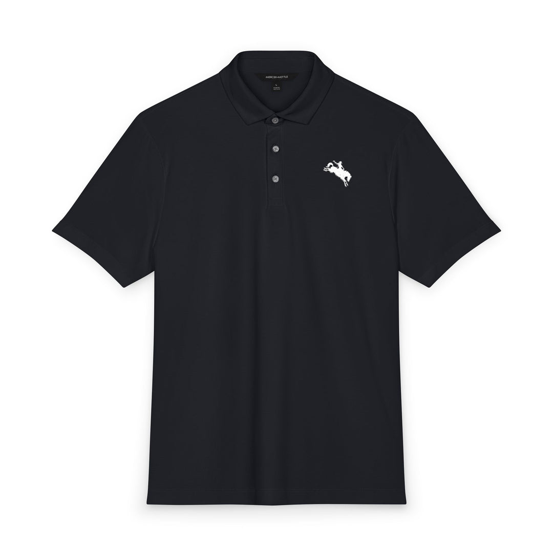 Ride It Out Polo | White | 8-Second Apparel