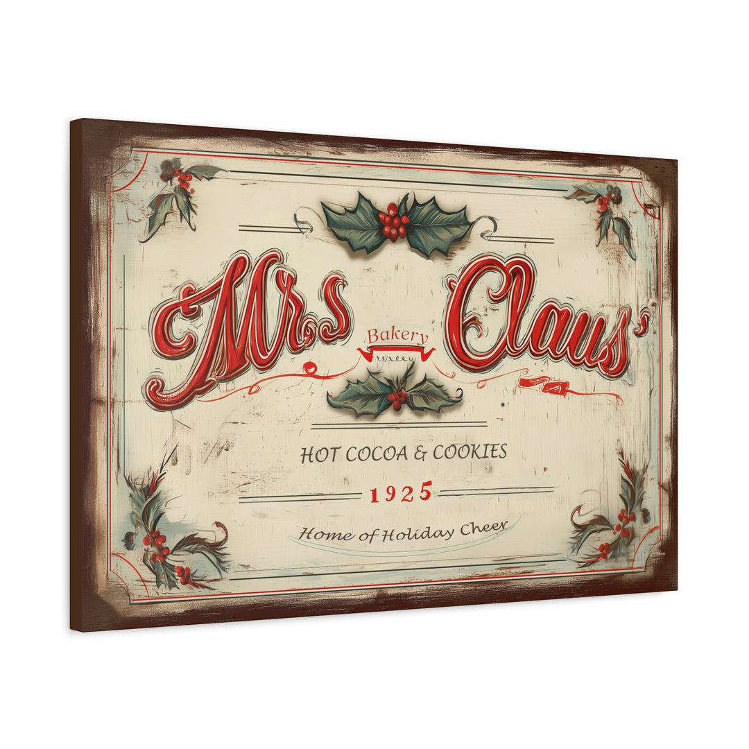 Mrs. Claus’ Bakery Canvas