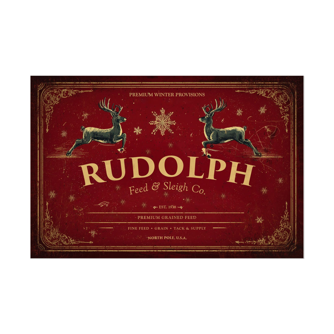 Rudolph Feed & Sleigh Co. | Fine Art Print