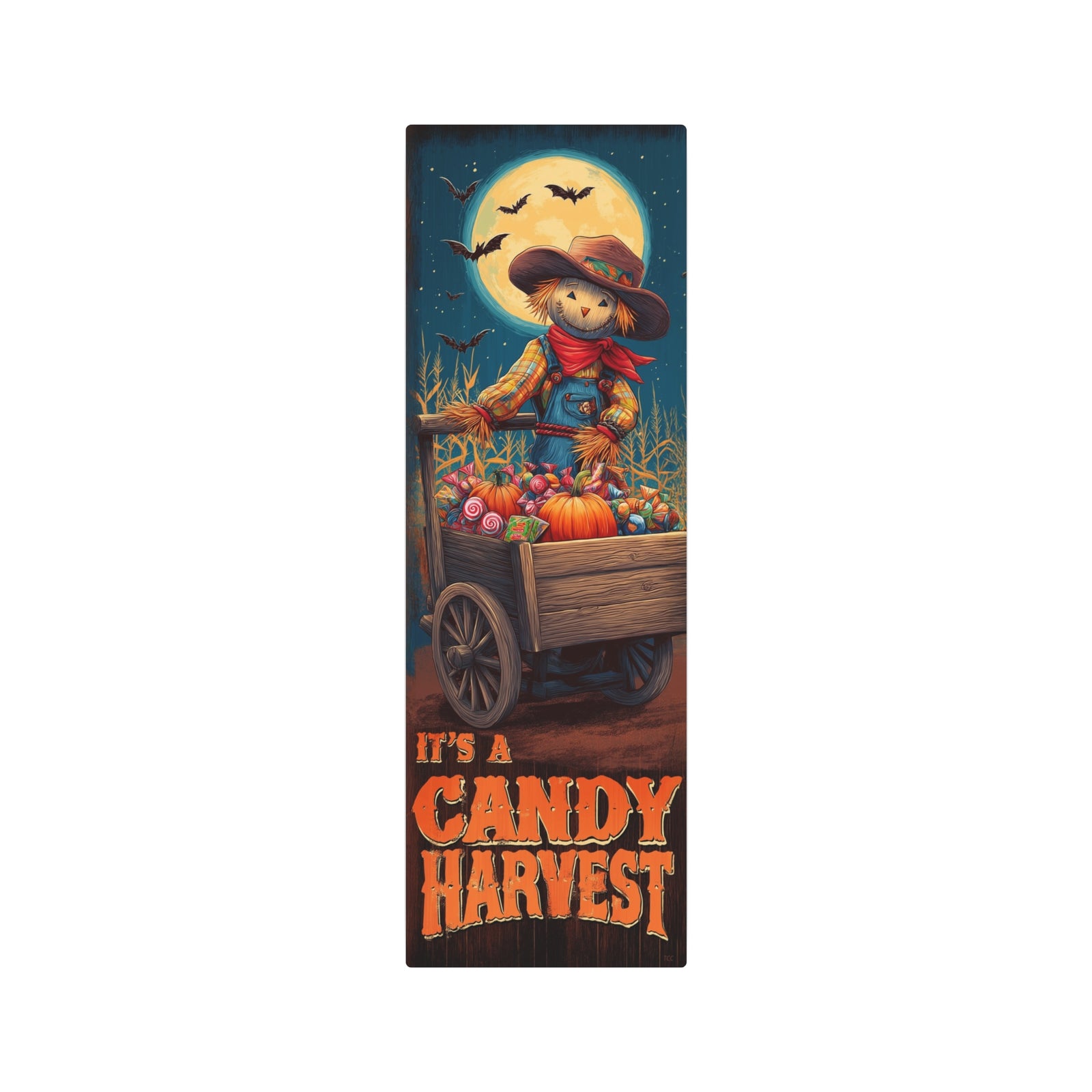 Candy Harvest – Wagon Scarecrow Halloween - Texas Cowboy Creations