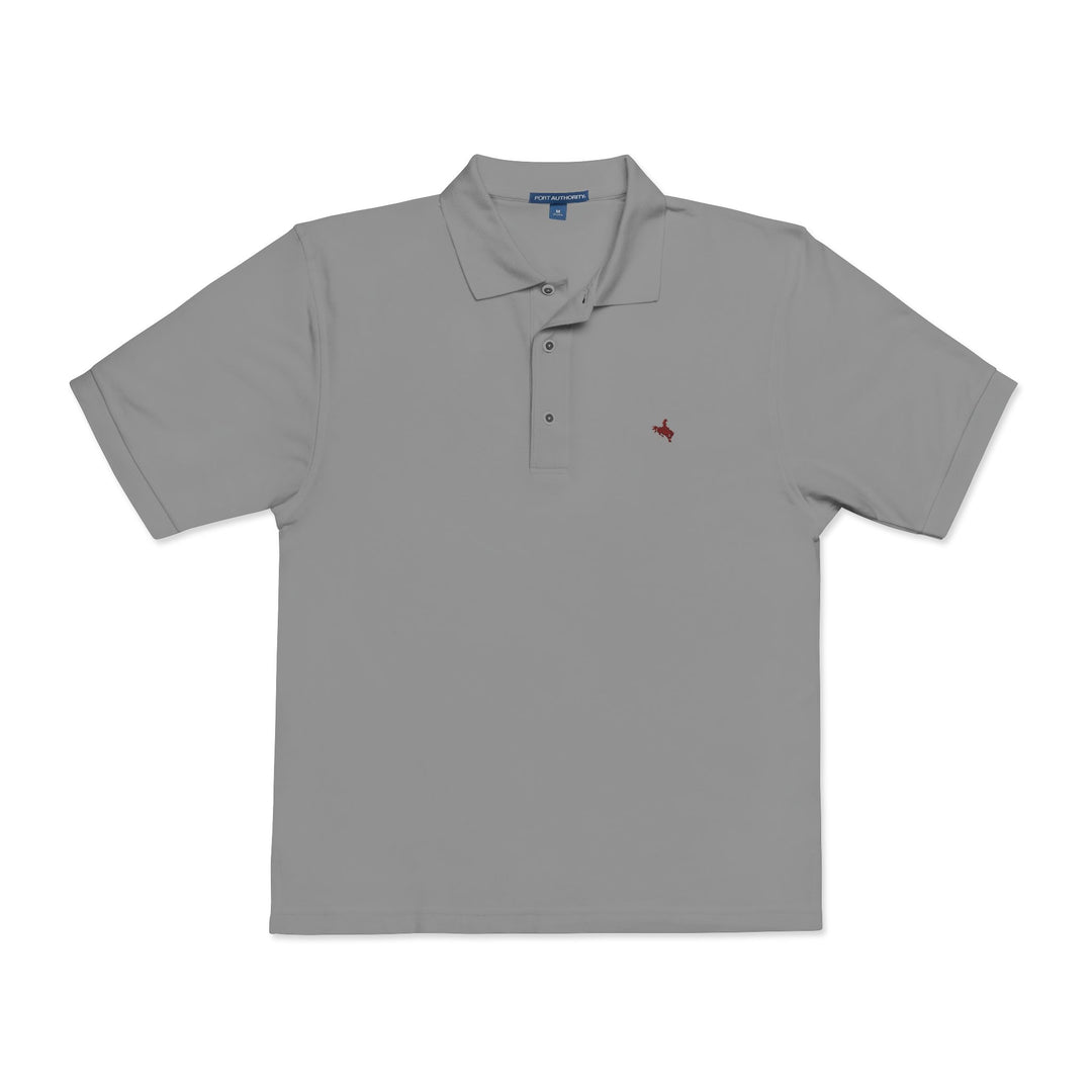 8-Second Polo - Cool Grey - Bronc | Ranch & Rodeo Apparel Collection - Texas Cowboy Creations