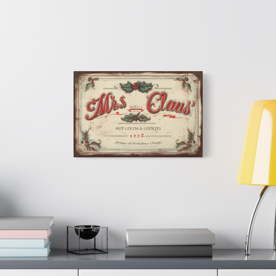 Mrs. Claus’ Bakery Canvas