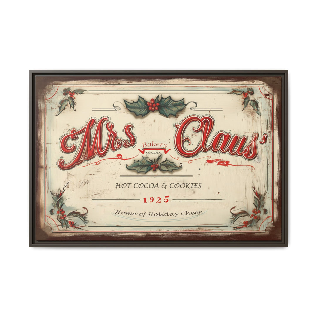 Mrs. Claus’ Bakery Framed