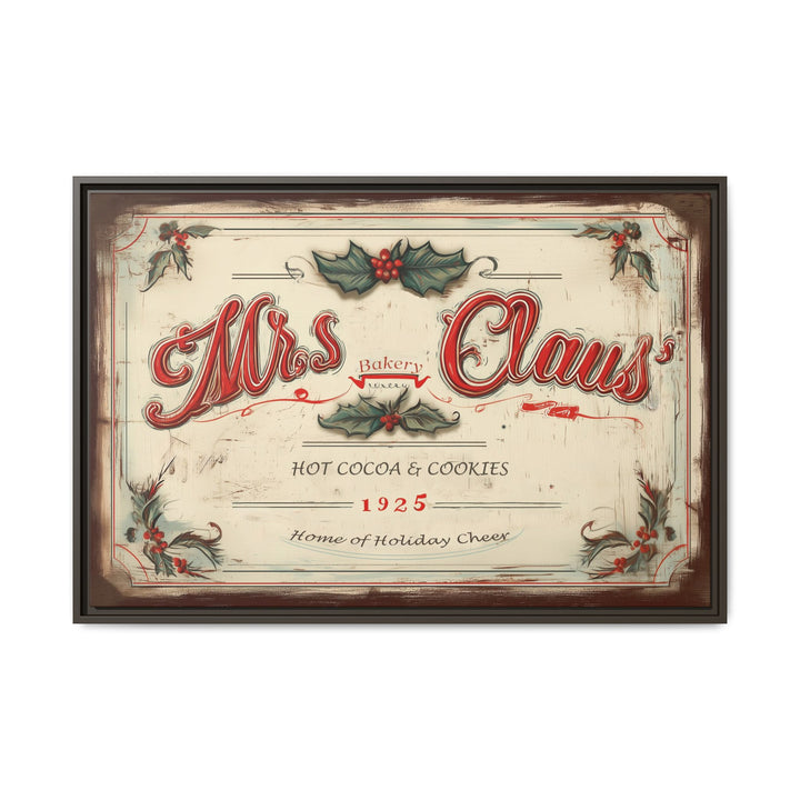Mrs. Claus’ Bakery Framed