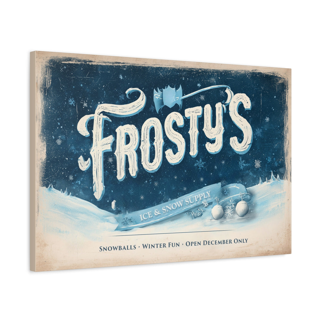 Frosty’s Ice & Snow Supply Canvas - Texas Cowboy Creations