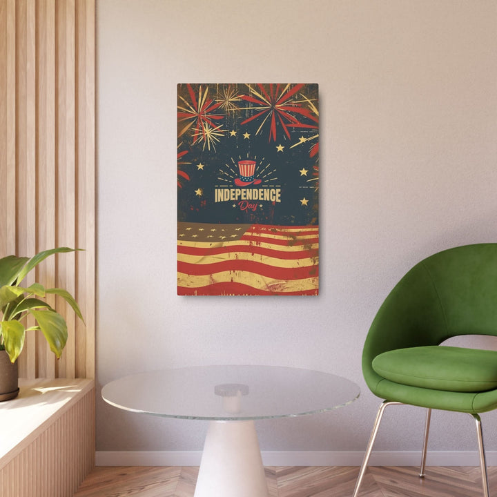 Red, White &amp; Boom – Patriotic Vintage Metal Sign - Home Decor - Texas Cowboy Creations
