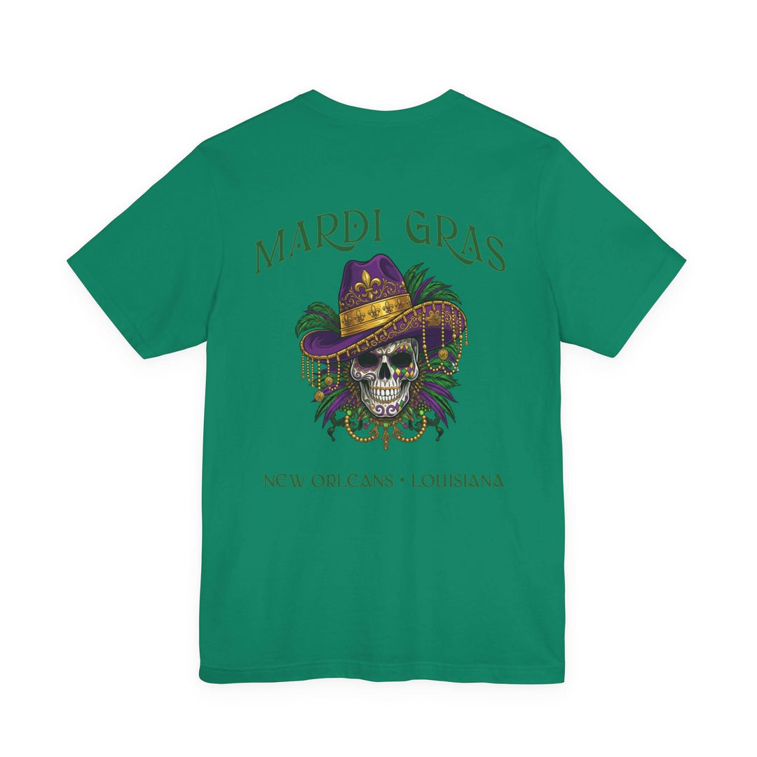 Mardi Gras Skull Tee | New Orleans, Louisiana - T-Shirt - Texas Cowboy Creations