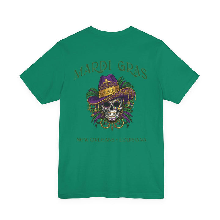 Mardi Gras Skull Tee | New Orleans, Louisiana - T-Shirt - Texas Cowboy Creations
