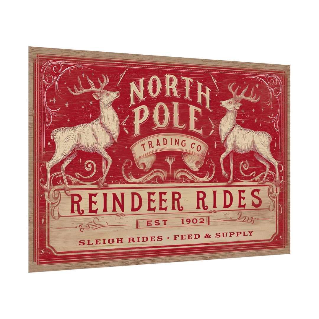 North Pole Trading Co. – Reindeer Rides | Fine Art Print