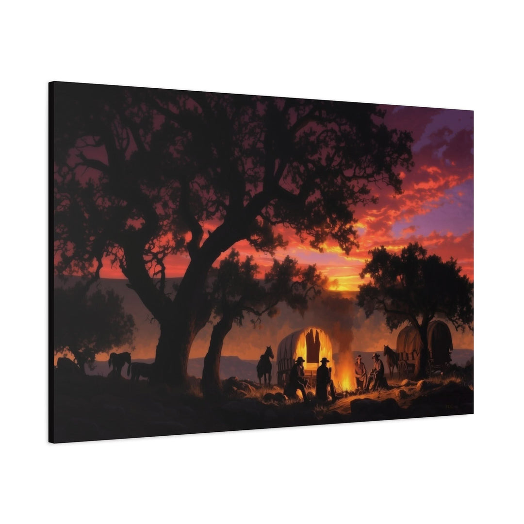Sunset Sermon - Canvas - Texas Cowboy Creations