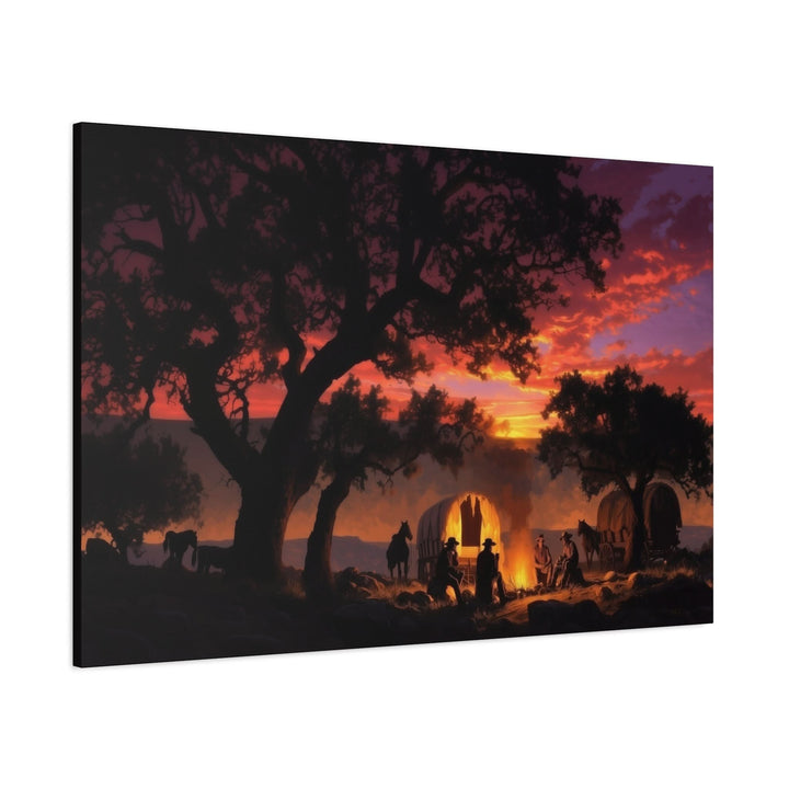 Sunset Sermon - Canvas - Texas Cowboy Creations