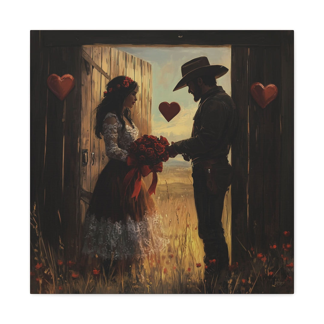 Cowboy Valentine - Canvas - Texas Cowboy Creations