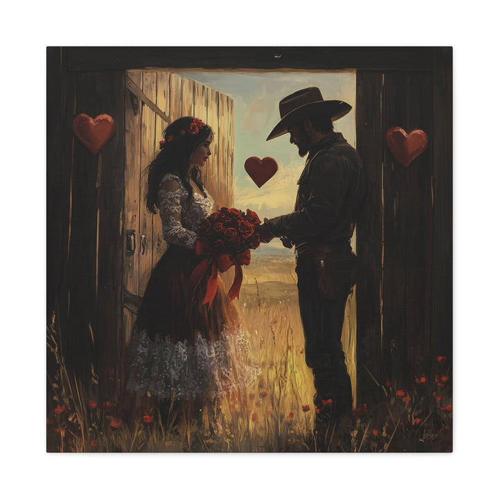 Cowboy Valentine - Canvas - Texas Cowboy Creations