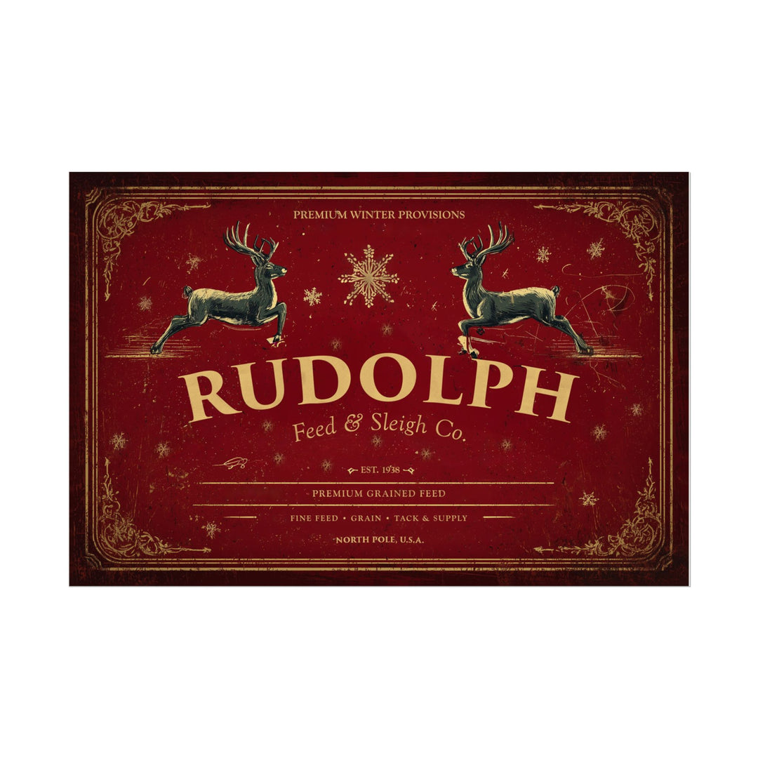 Rudolph Feed & Sleigh Co. | Fine Art Print