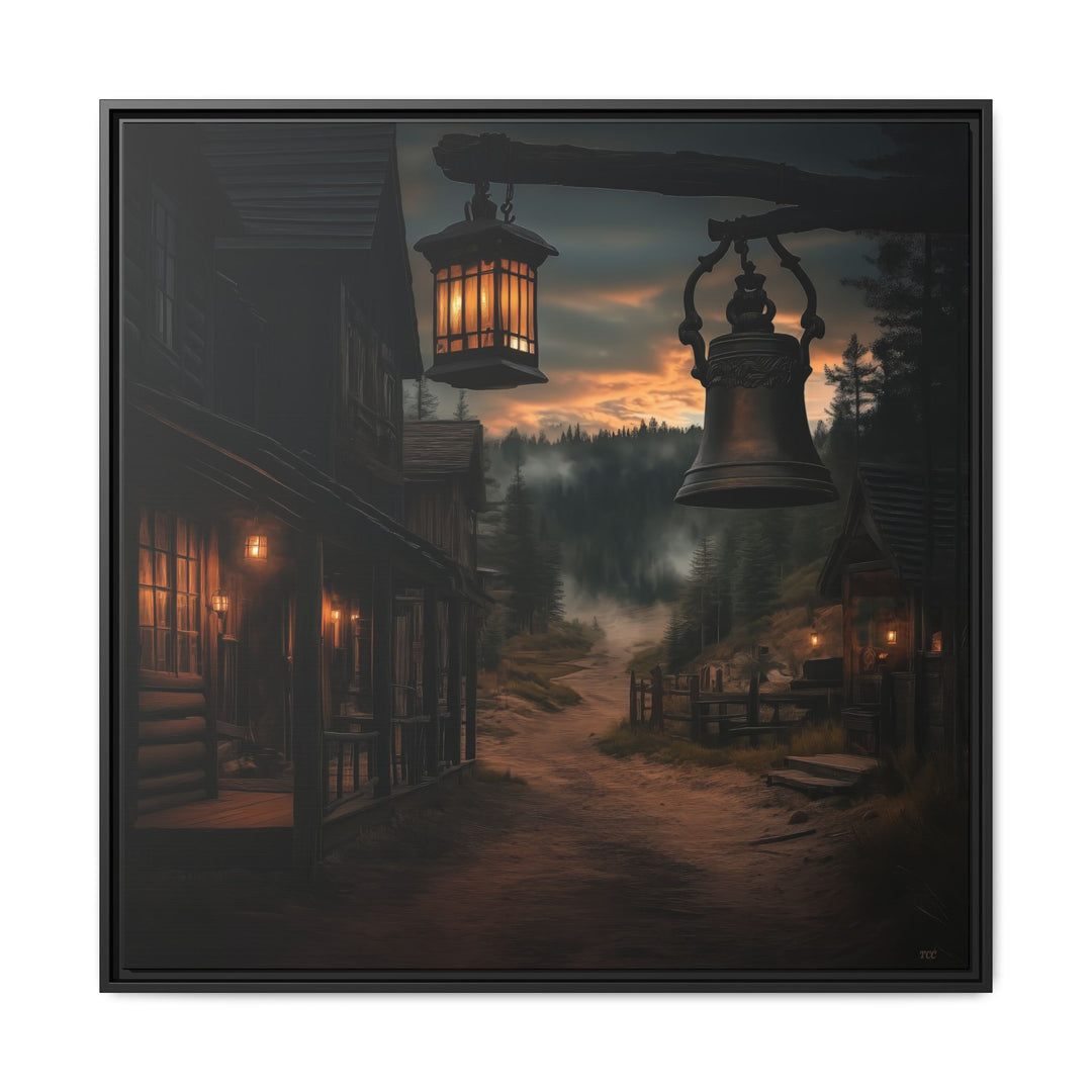 Dusty Trails and Evening Bells - Framed Square - Texas Cowboy Creations