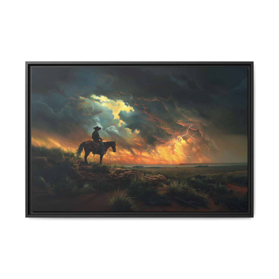 Cowboy’s Sunset Storm