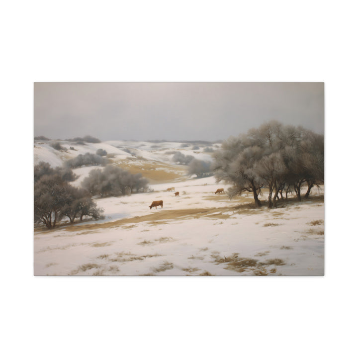 Winter Range  Unframed - Texas Cowboy Creations