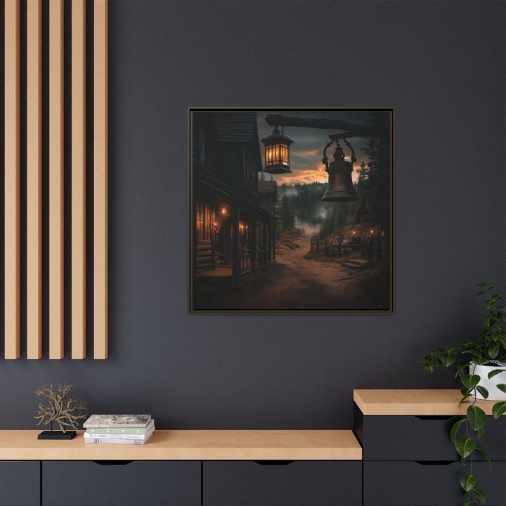 Dusty Trails and Evening Bells - Framed Square - Texas Cowboy Creations