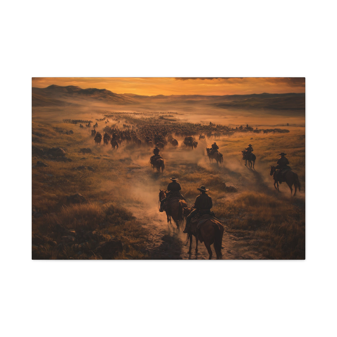 Endless Trails - Horizontal Canvas - Texas Cowboy Creations