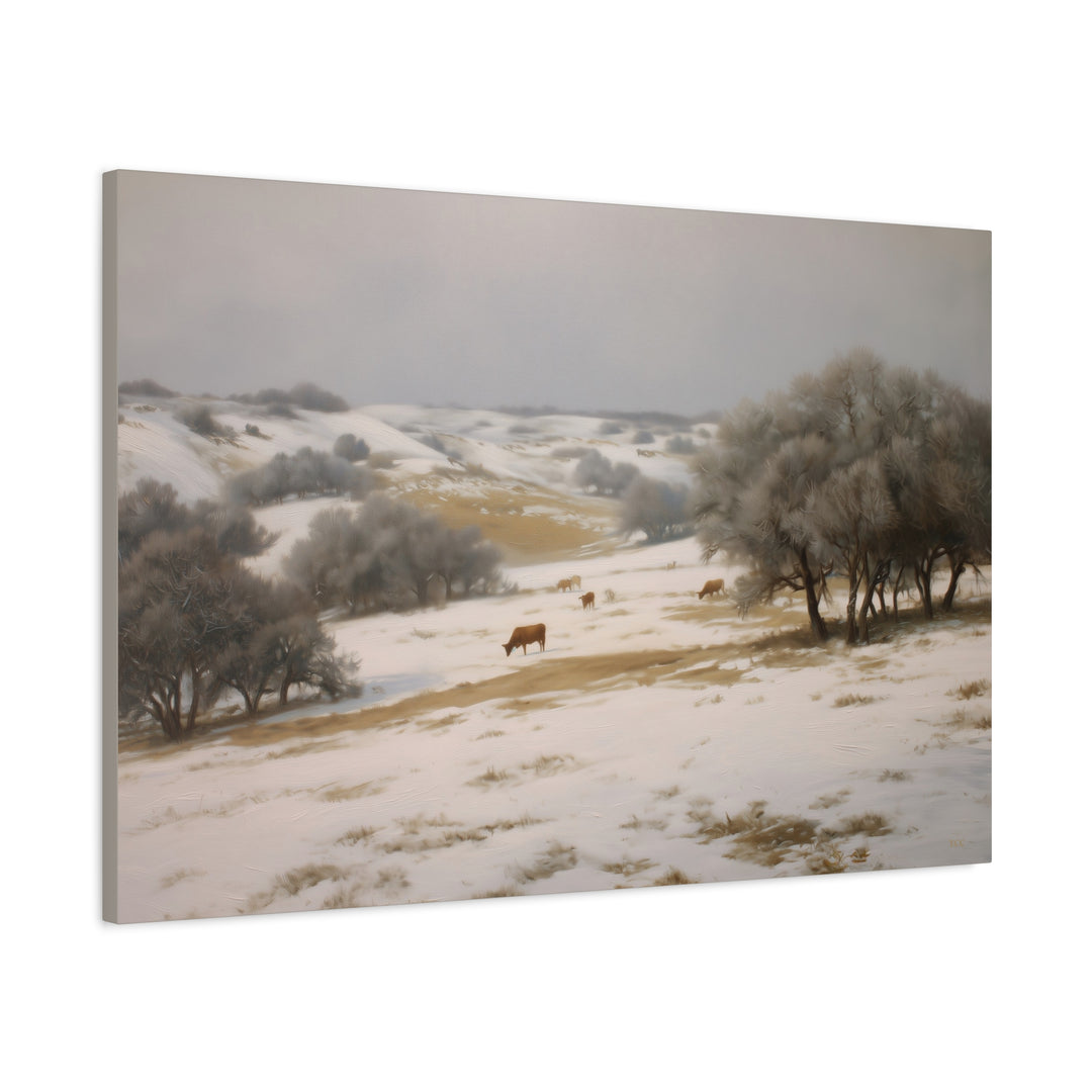 Winter Range  Unframed - Texas Cowboy Creations