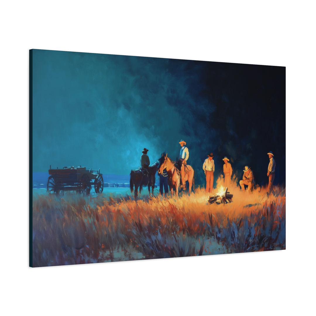 Fires of the Frontier | Canvas - Canvas - Texas Cowboy Creations