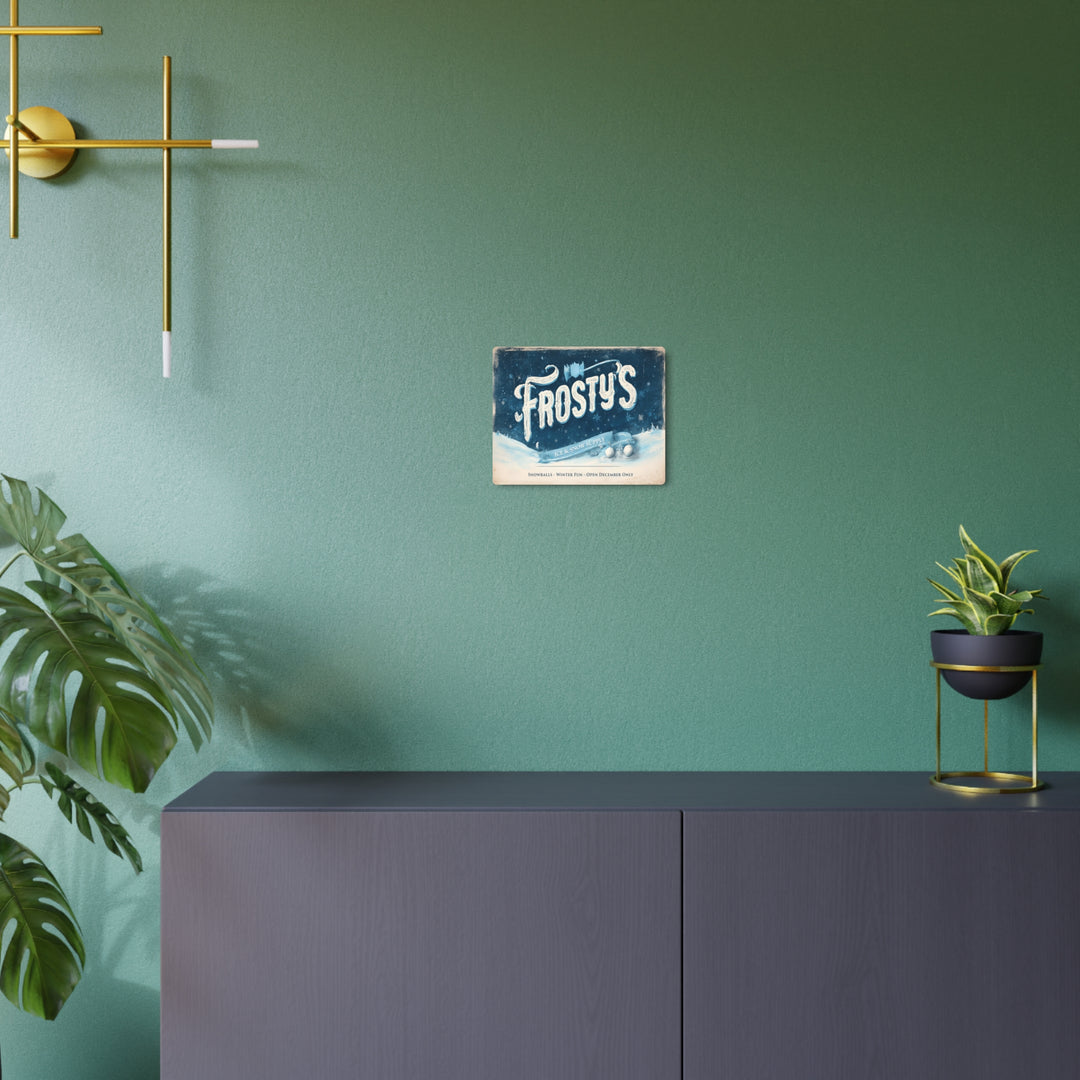 Frosty’s Ice & Snow Supply | Holiday Metal Sign