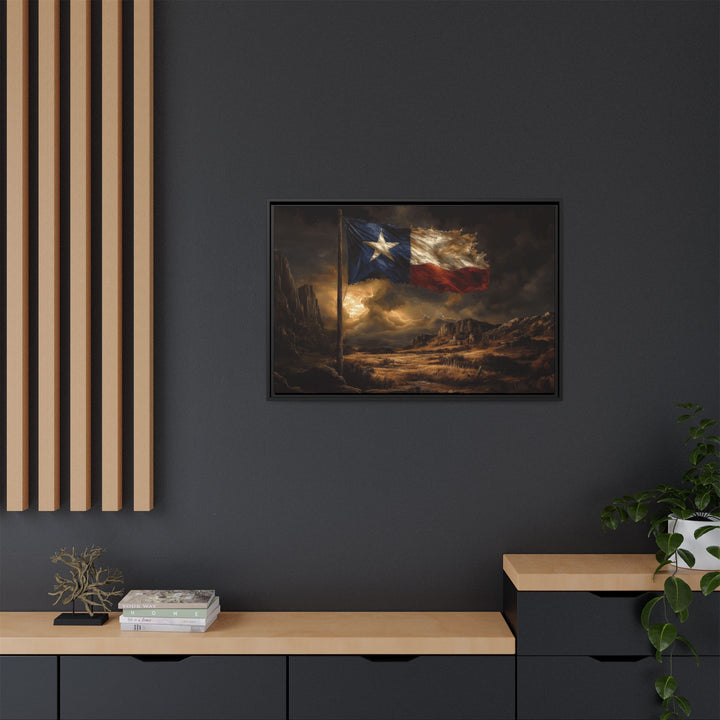 Lone Star Resilience Framed Horizontal - Texas Cowboy Creations