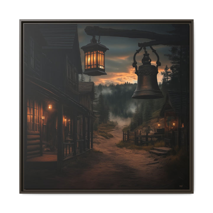Dusty Trails and Evening Bells - Framed Square - Texas Cowboy Creations