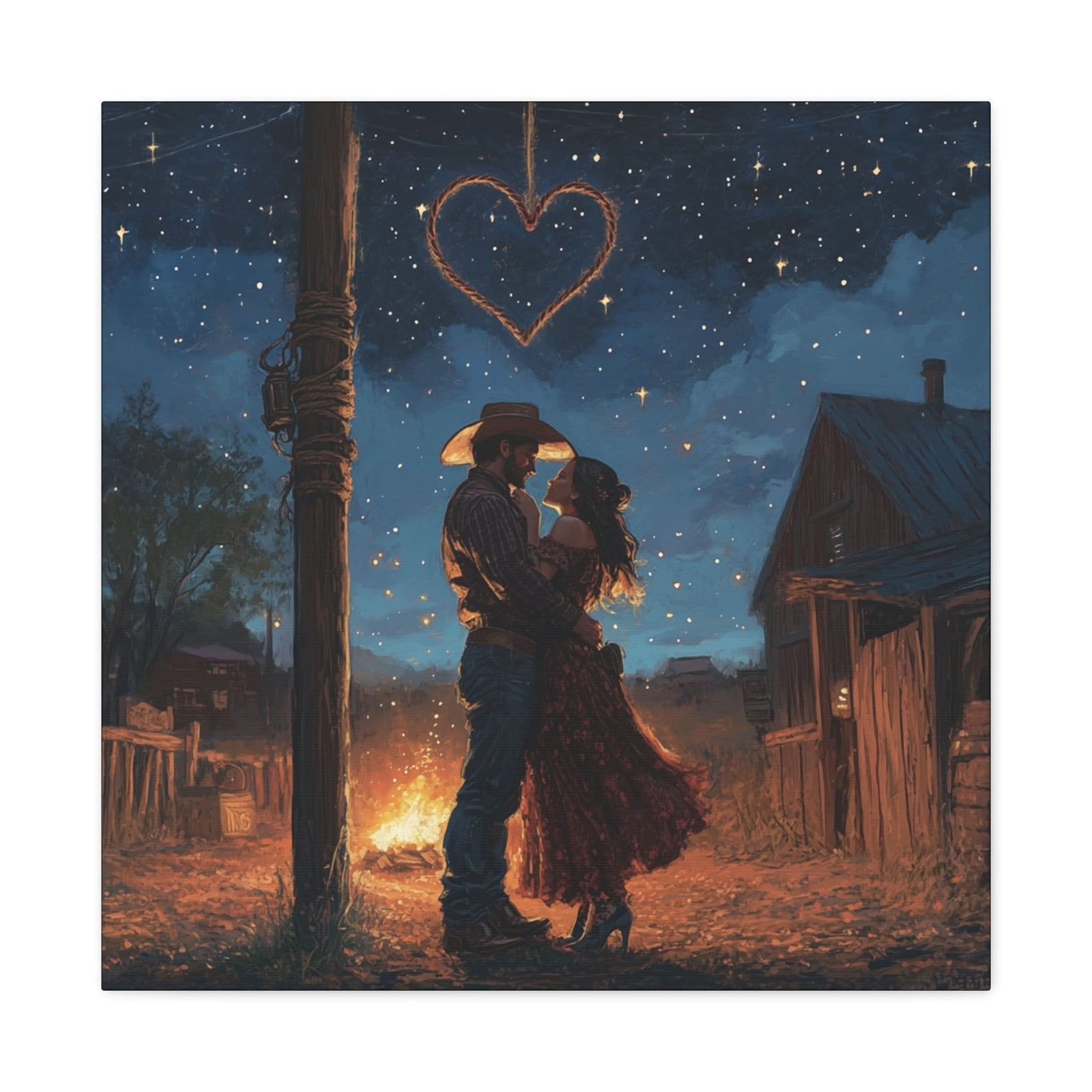 Under the Lone Star Sky - Canvas - Texas Cowboy Creations