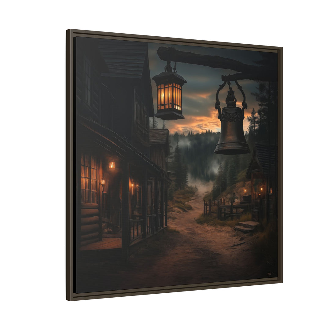 Dusty Trails and Evening Bells - Framed Square - Texas Cowboy Creations
