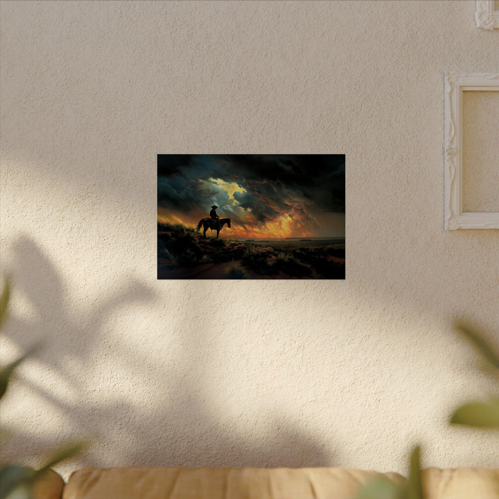 Cowboy’s Sunset Storm | Fine Art Print