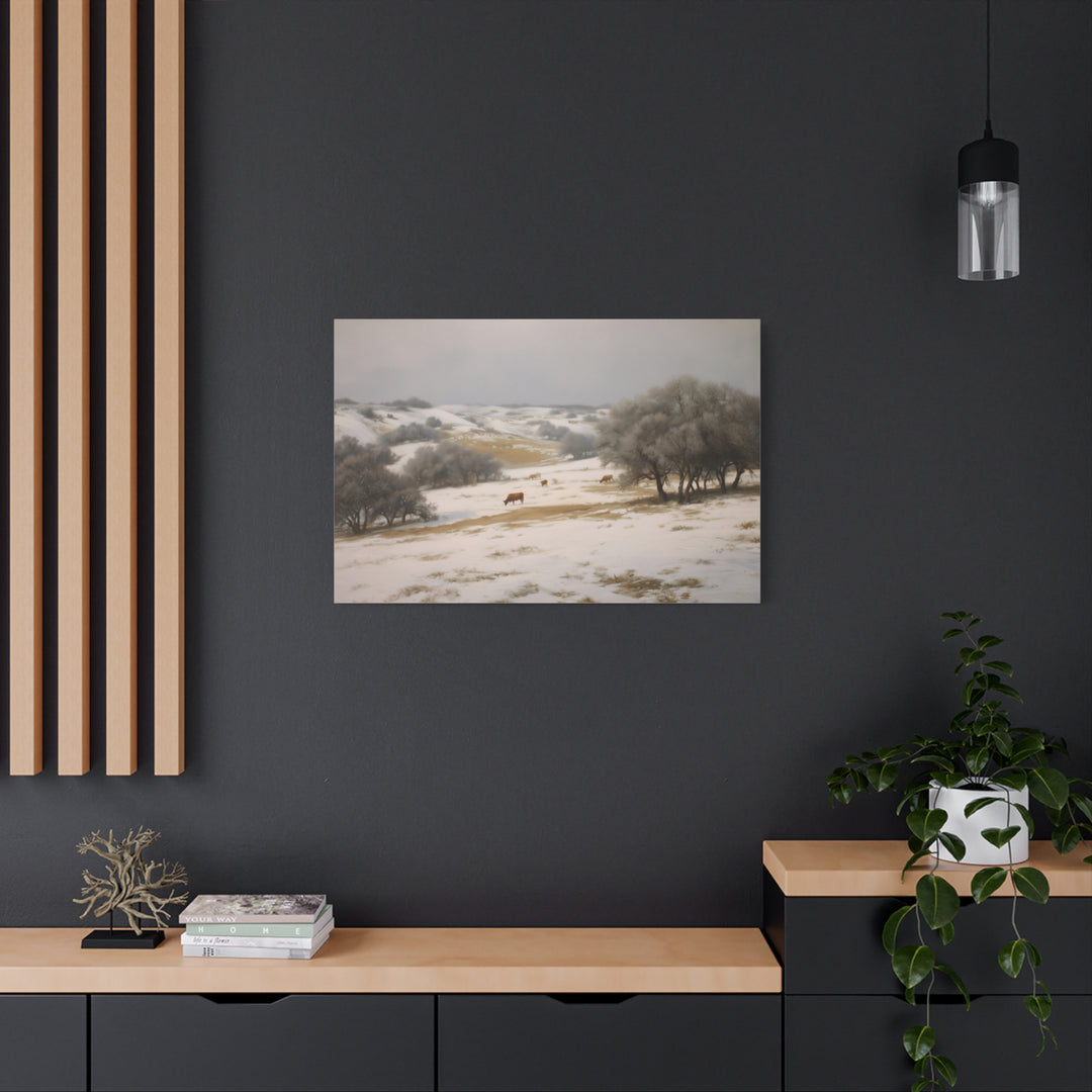 Winter Range  Unframed - Texas Cowboy Creations