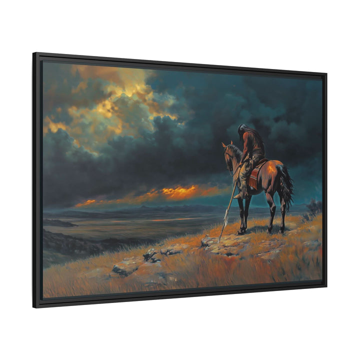 When the Sky Grows Heavy - Canvas - Texas Cowboy Creations