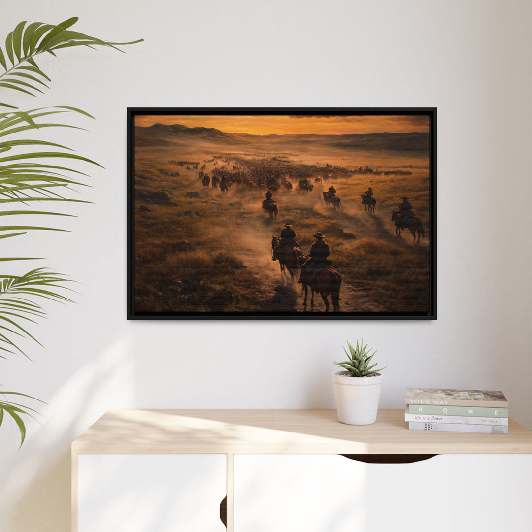 Endless Trails - Horizontal Framed - Texas Cowboy Creations