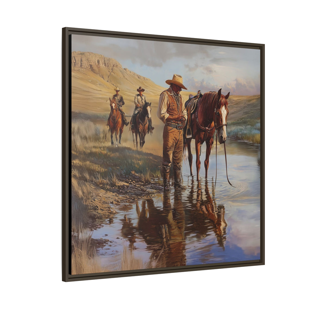 Lone Star Guardians - Framed Canvas - Texas Cowboy Creations